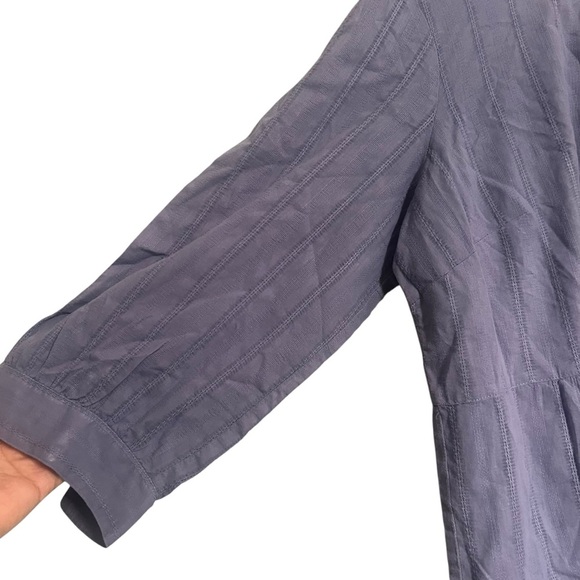 J.Jill blouse tiered blue top Xl - Picture 3 of 7